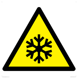W010 Warning: Low temperature/freezing conditions